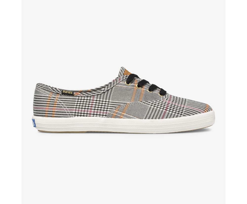 Basket Keds Femme Noir/Multicolore - Champion Plaid - 293-NWMSBO